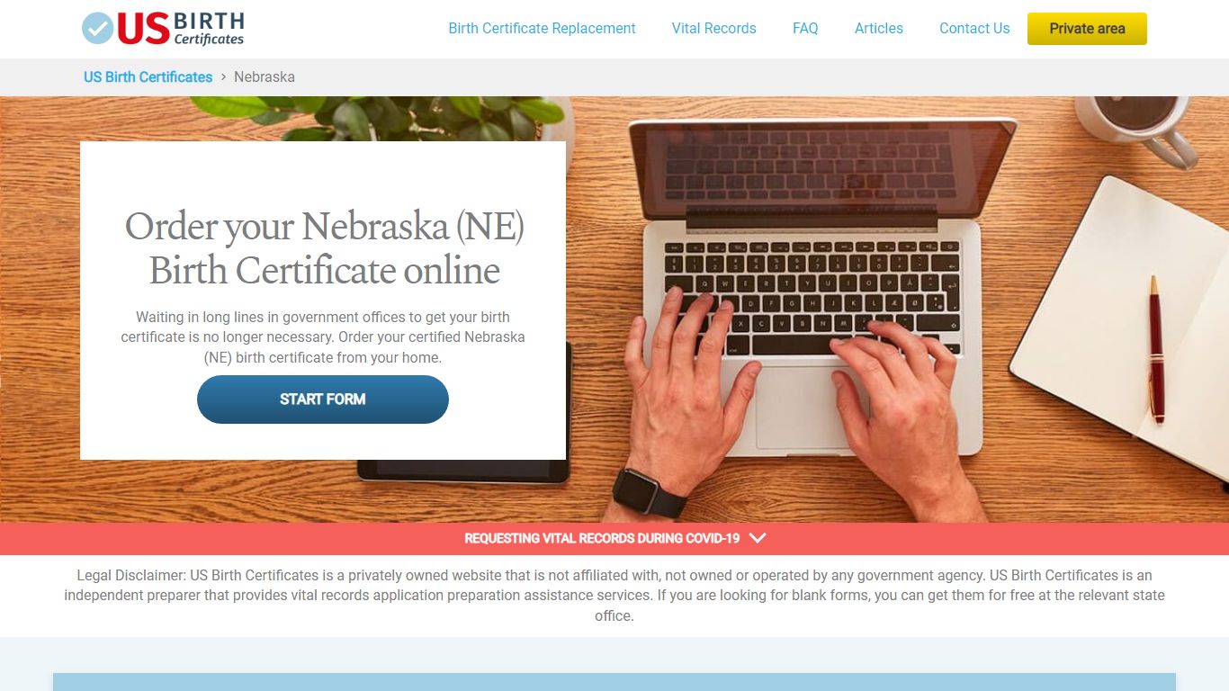Nebraska (NE) Birth Certificate Online - US Birth Certificates